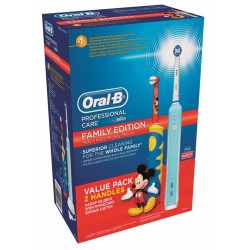 Zestaw rodzinny 2 szczoteczki elektryczne: Oral B 500 + Kids Myszka Miki , Braun