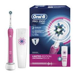 Braun Oral B PRO 2500 Pink - Elektryczna szczoteczka do zębów D20.513.2MX 