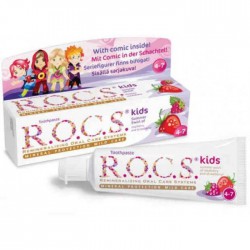 ROCS Kids Malina i truskawka -pasta dla dzieci w wieku 4-7 lat, 35 ml.